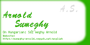 arnold sumeghy business card